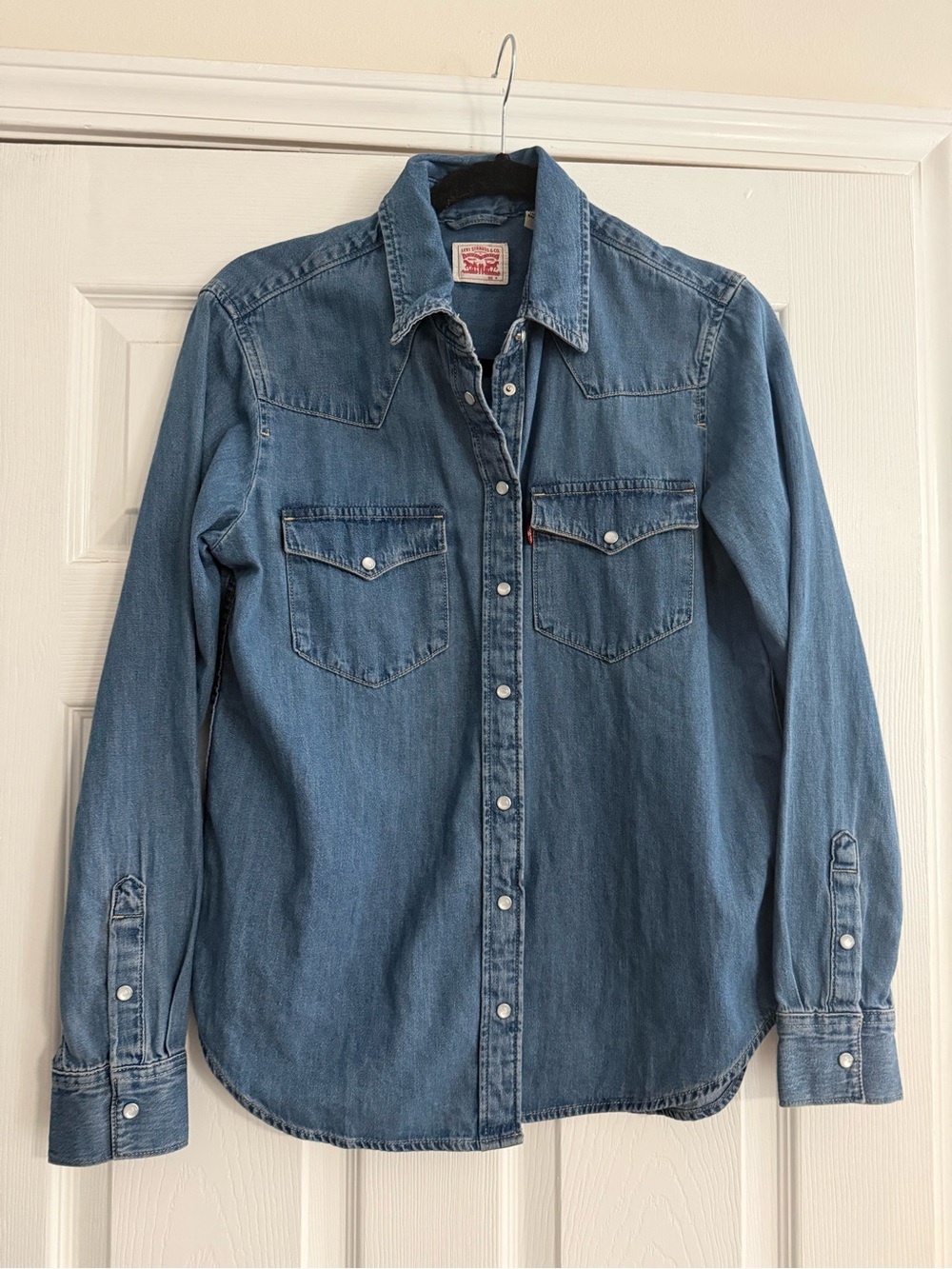 Levi's Light Blue Denim Western Button-Down Shirt